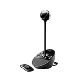 Logitech BCC950 Videokonferenz-Webcam mit Freisprecheinrichtung, HD 1080p, 180°Blickfeld, Breitbandaudio, Motorisierte Kamera, Multidirektionaler Lautsprecher, Für 1-4 Personen, PC/Mac - Schwarz