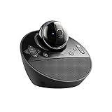 Logitech BCC950 Videokonferenz-Webcam mit Freisprecheinrichtung, HD 1080p, 180°Blickfeld, Breitbandaudio, Motorisierte Kamera, Multidirektionaler Lautsprecher, Für 1-4 Personen, PC/Mac – Schwarz - 7