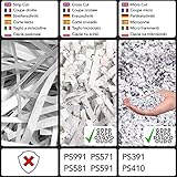 Duronic PS391 kompakter Aktenvernichter | Shredder | Micro Cut | Partikelschnitt | 5 L Auffangbehälter | 3 x gefaltetes A4 Blatt | GDPR: Datenschutz| Ideal für Kleinbüro, Freiberufler, Privatgebrauch - 4