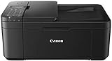 Canon PIXMA TR4551 Drucker Farbtintenstrahl Multifunktionsgerät DIN A4 (Farbdruck, Scanner, Kopierer, Fax, 4 in 1, 4.800 x 600 dpi, USB, WIFI, WLAN, Duplexdruck, Print App) schwarz