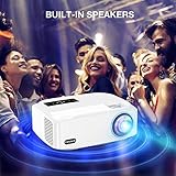 TOPVISION Heimkino Beamer, 6500 Lumen Video Projektor with 80.000 Stunden Verlängert, Native 1080P LCD Beamer Full HD, 4K 300“ Heim/Berufsprojektor für Smartphone/PC/TV-Box/Laptop/PS4/PPT - 6