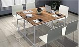 WOLTU TSB04hei Schreibtisch Computertisch Büromöbel PC Tisch Bürotisch Arbeitstisch aus Holz und Stahl, mit Ablage, ca,120x60x70 cm - 4
