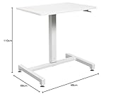 YULUKIA 100001 Gas Lift Sitzen und Stehen, höhenverstellbarer Rechtecktischer Schreibtisch, sit and stand height adjustable desk， Perfect gaming desk, Schreibtische & Workstations, Monitorständer - 5