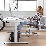 boho office® EASYDESK Line elektrisch stufenlos höhenverstellbarer Schreibtisch in Weiß mit gratis APP-Steuerung, hochsensiblen Kollisionsschutz und Soft-Start/Stop - 2