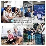 Mini Beamer ELEPHAS, Nativ 720P HD 4500 Lumen Projektor 200″ LED Projektor, für Film Unterhaltung Spiele, unterstützt HDMI VGA AV USB Micro SD, Schwarz. MEHRWEG - 4