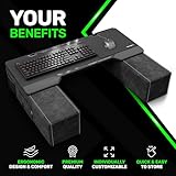 Couchmaster® CYCON – Leder-Look Black Edition – Die Couch Gaming Auflage für Maus & Tastatur (für PC / PS4 / XBOX One) - 3