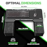 Couchmaster® CYCON – Leder-Look Black Edition – Die Couch Gaming Auflage für Maus & Tastatur (für PC / PS4 / XBOX One) - 4