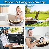 VLOXO Tragbare Laptopkissen Knietablett Kissen mit Kabelloch & Anti-Rutsch Streifen inkl. Tablet-Ständer bis zu 14 Zoll für Notebook MacBook Tablet MEHRWEG - 2