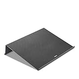 Hama Laptop-Ständer Notebook-Ständer (Laptophalter für Notebooks, Laptops, Tablet, eBook-Reader, Notenhefte und Bücher, rutschfeste Gummifüße, Carbonoptik, universal bis max. 18,4“ I 47cm) schwarz - 2