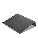 Hama Laptop-Ständer Notebook-Ständer (Laptophalter für Notebooks, Laptops, Tablet, eBook-Reader, Notenhefte und Bücher, rutschfeste Gummifüße, Carbonoptik, universal bis max. 18,4“ I 47cm) schwarz - 3