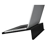 Hama Laptop-Ständer Notebook-Ständer (Laptophalter für Notebooks, Laptops, Tablet, eBook-Reader, Notenhefte und Bücher, rutschfeste Gummifüße, Carbonoptik, universal bis max. 18,4“ I 47cm) schwarz - 9