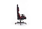 Robas Lund OH/FD01/NR DX Racer 1 Gaming-/ Büro-/ Schreibtischstuhl, mit Wippfunktion Gamer Stuhl Höhenverstellbarer Drehstuhl PC Stuhl Ergonomischer Chefsessel, schwarz-rot - 5