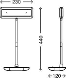 Briloner Leuchten LED Schreibtischlampe, Tageslicht 6500 Kelvin, 800 Lumen, Leuchtenhals dreh- und schwenkbar, 8.5 W, Weiß - 7