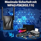 rock space WLAN Verstärker – 1200 Mbit/s WLAN Repeater 867Mbps/5GHz 300Mbps/2,4GHz, Wifi Extender mit Gigabit Ethernet-Port, WPS, AP Modus, LED Abschaltbar, Kompatibel zu Allen WLAN Geräten - 7