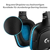 Logitech G432 Gaming-Headset, 7.1 Surround Sound, DTS Headphone:X 2.0, 50 mm Treiber, Bügelmikrofon mit Flip-Stummschaltung, Ohrpolster mit Kunstleder, PC/Xbox Ons/PS4/Nintendo Switch – schwarz/blau - 5