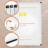 VIZ-PRO Whiteboard – mit Alurahmen, magnetisch – 90 x 60 cm - 5