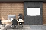 Whiteboard Magnettafel mit Alurahmen und großer Stiftablage, in 16 Größen, schutzlackiert magnethaftend, mit Montagematerial Größe:120×90 cm - 3