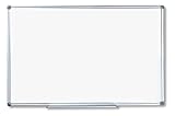 Whiteboard Magnettafel mit Alurahmen und großer Stiftablage, in 16 Größen, schutzlackiert magnethaftend, mit Montagematerial Größe:120×90 cm - 9