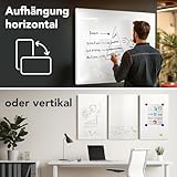 Glas-Whiteboard | Sicherheitsglas | Reinweiß | Rahmenlos | 8 Größen (120×150 cm) - 3