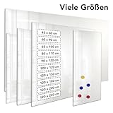Glas-Whiteboard | Sicherheitsglas | Reinweiß | Rahmenlos | 8 Größen (120×150 cm) - 5