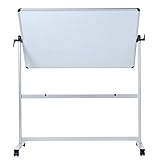 VIZ-PRO Mobiles Whiteboard/Doppelseitige Whiteboard- mit Alurahmen, magnetisch – 110 x 75 cm - 2