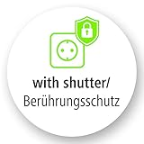 Hama 3-fach Steckdosenadapter mit Schalter zum Stromsparen (Multistecker 2x Eurosteckdose & 1x Schutzkontakt Mehrfachsteckdose, Adapterstecker, Doppelstecker) weiß - 4