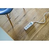 Brennenstuhl Eco-Line 3-fach Steckdosenleiste (Steckerleiste mit Kindersicherung, Schalter und 1,5 m Kabel) weiß - 3