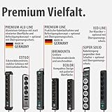 Brennenstuhl Eco-Line 3-fach Steckdosenleiste (Steckerleiste mit Kindersicherung, Schalter und 1,5 m Kabel) weiß - 7