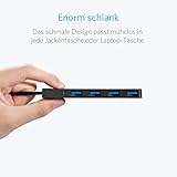 Anker Ultra Slim Extra Leicht 4 Port USB 3.0 Hub, Datenhub für MacBook, MacBook Air / Pro / Mini, iMac, MacPro, Windows Laptops und Ultrabooks, sowie PCs und mehr (Schwarz) - 3