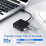 USB 3.0 HUB, ICZI Mini Quadrat USB 3.0 Hub, Extra Leicht 4 Port USB 3.0 Datenhub für Windows Laptop und Andere USB 3.0 Kompatibel Geräten - 6