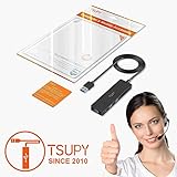 TSUPY USB Hub 3.0 1.2m Kabel 5 in 1, USB Adapter auf 3 USB 3.0 verlängerung + SD TF Kartenleser für Ihre Laptop PC usw - 8