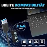 Sabrent 4-Port USB 3.0 Hub mit einzelnen Power Schalter und LEDs (HB-UM43) - 6