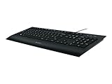 Logitech K280e Pro Kabelgebundene Business Tastatur für Windows, Linux und Chrome, USB-Anschluss, Handballenauflage, Spritzwassergeschützt, PC/Laptop – schwarz - 2