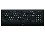 Logitech K280e Pro Kabelgebundene Business Tastatur für Windows, Linux und Chrome, USB-Anschluss, Handballenauflage, Spritzwassergeschützt, PC/Laptop – schwarz - 3