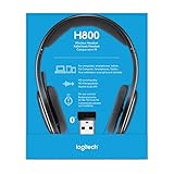 Logitech H800 Kabelloses Bluetooth Headset, Hi-Definition Stereo-Kopfhörer mit Noise-Cancelling Mikrofon, Bluetooth und Nano USB-Empfänger, Multi-Device, Lange Akkulaufzeit, PC/Mac/Tablet/Mobilgeräte - 3