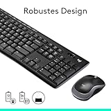 Logitech MK270 Kabelloses Tastatur-Maus-Set, 2.4 GHz Wireless Verbindung via Nano USB-Empfänger, Lange Akkulaufzeit, Für Windows und ChromeOS, Deutsches QWERTZ-Layout – schwarz - 6