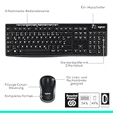 Logitech MK270 Kabelloses Tastatur-Maus-Set, 2.4 GHz Wireless Verbindung via Nano USB-Empfänger, Lange Akkulaufzeit, Für Windows und ChromeOS, Deutsches QWERTZ-Layout – schwarz - 7