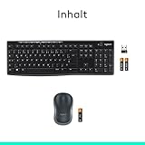 Logitech MK270 Kabelloses Tastatur-Maus-Set, 2.4 GHz Wireless Verbindung via Nano USB-Empfänger, Lange Akkulaufzeit, Für Windows und ChromeOS, Deutsches QWERTZ-Layout – schwarz - 10