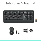 Logitech MK540 Advanced Kabelloses Tastatur-Maus-Set, 2.4 GHz Wireless Verbindung via Unifying USB-Empfänger, 3-Jahre Akkulaufzeit, Für Windows und ChromeOS PCs/Laptops, Deutsches QWERTZ-Layout - 10