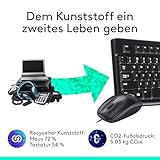 Logitech MK120 Kabelgebundenes Tastatur-Maus-Set, Optische Maus, USB-Anschluss, PC/Laptop, Deutsches QWERTZ-Layout – schwarz - 5