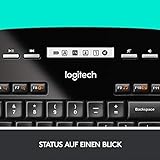 Logitech MK710 Kabelloses Tastatur-Maus-Set, 2.4 GHz Verbindung via Unifying USB-Empfänger, 3-Jahre Batterielaufzeit, LCD-Batterieanzeige, Handballenauflage, PC/Laptop, Deutsches QWERTZ-Layout - 7