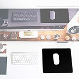 Sidorenko Gaming Mauspad – 280 x 200 mm – Vernähte Kanten – rutschfest – Mousepad mit Einer speziellen Oberfläche verbessert Geschwindigkeit und Präzision | schwarz - 3