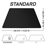 Sidorenko Gaming Mauspad – 280 x 200 mm – Vernähte Kanten – rutschfest – Mousepad mit Einer speziellen Oberfläche verbessert Geschwindigkeit und Präzision | schwarz - 3