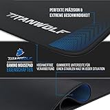 CSL – XXL Speed Gaming Mauspad Titanwolf – 900 x 400mm – XXL Mousepad – Tischunterlage Large Size – Perfekte Präzision und Geschwindigkeit - 2