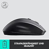 Logitech M705 Marathon Kabellose Maus, 2.4 GHz Verbindung via Unifying USB-Empfänger, 1000 DPI Laser-Sensor, 3-Jahre Akkulaufzeit, 7 Tasten, PC/Mac – schwarz, Englische Verpackung - 5