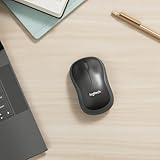 Logitech M185 Kabellose Maus, 2.4 GHz Verbindung via Nano-USB-Empfänger, 1000 DPI Optischer Sensor, 12-Monate Akkulaufzeit, Für Links- und Rechtshänder, PC/Mac – grau - 2