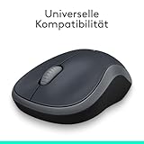 Logitech M185 Kabellose Maus, 2.4 GHz Verbindung via Nano-USB-Empfänger, 1000 DPI Optischer Sensor, 12-Monate Akkulaufzeit, Für Links- und Rechtshänder, PC/Mac – grau - 7