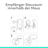 Logitech M185 Kabellose Maus, 2.4 GHz Verbindung via Nano-USB-Empfänger, 1000 DPI Optischer Sensor, 12-Monate Akkulaufzeit, Für Links- und Rechtshänder, PC/Mac – grau, Englische Verpackung - 10