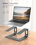 Laptop Ständer, Nulaxy Ergonomisch Notebook Stand : Universal PC Halter, Halterung, Riser für Dell, HP, Samsung, Lenovo alle 10″~15.6″ Notebooks – Grau (Grau) - 5