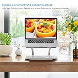 BoYata Laptop ständer: Multi-Angle-Standfuß mit Heat-Vent, Aluminium Einstellbares Notebook ständer kompatibel für Laptop (10-17 Zoll), einschließlich MacBook Pro/Air, Surface, Samsung, HP (Silber) - 7